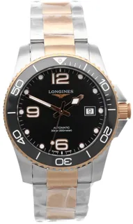 Longines HydroConquest L3.781.3.58.7 Stainless steel Black