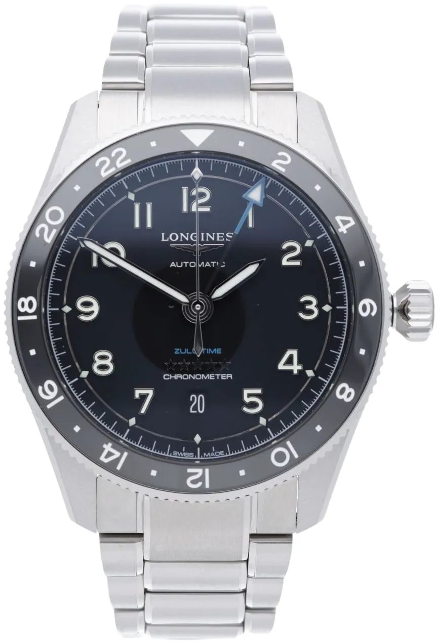 Longines Spirit L3.812.4.53.6 42mm Stainless steel Black