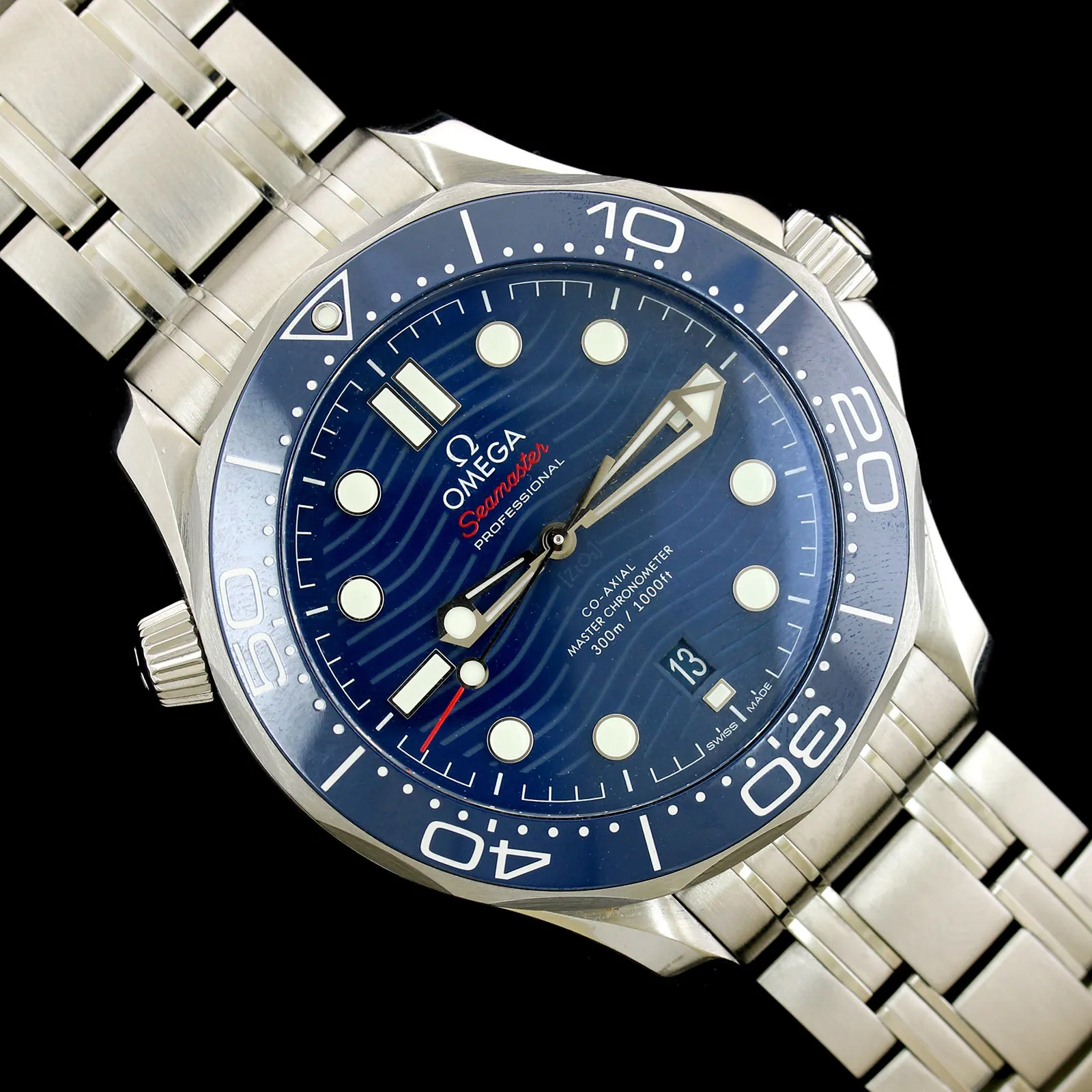 Omega Seamaster Diver 300M Stainless steel Blue 2