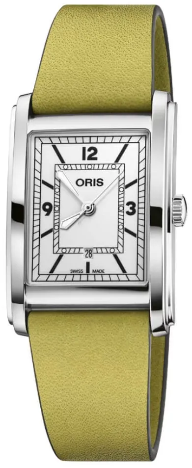 Oris Rectangular 01 561 7783 4061-07 5 19 15 25.5mm Stainless steel White