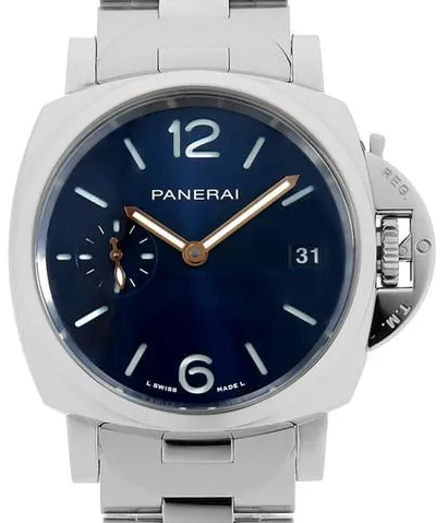 Panerai Luminor Marina PAM 01123 38mm Stainless steel Blue