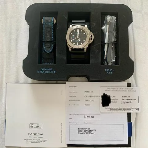 Panerai Submersible PAM 01305 47mm Titanium Black 11