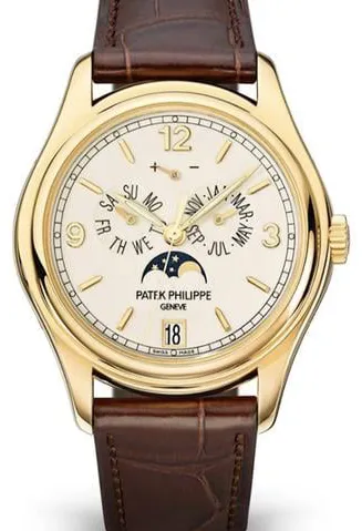 Patek Philippe Annual Calendar 5146J-001 39mm Yellow gold Beige