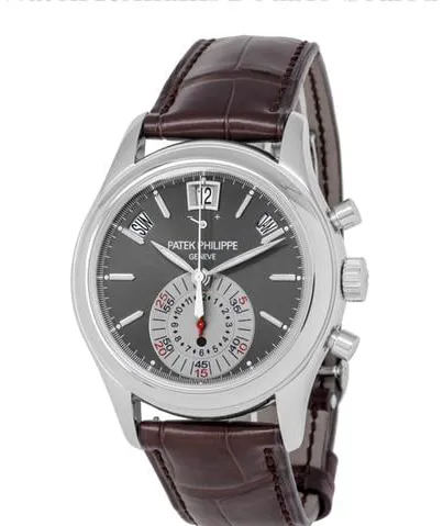 Patek Philippe Annual Calendar Chronograph 5960P-001 40.5mm Platinum Gray