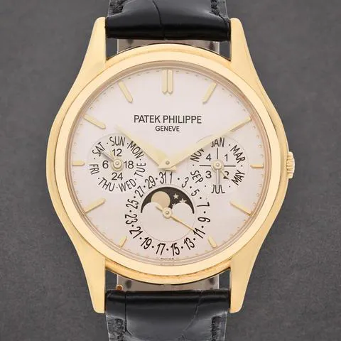 Patek Philippe Perpetual Calendar 5140J 37mm Yellow gold Silver