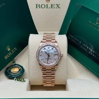 Rolex Datejust 278285RBR-0005 Everose gold White