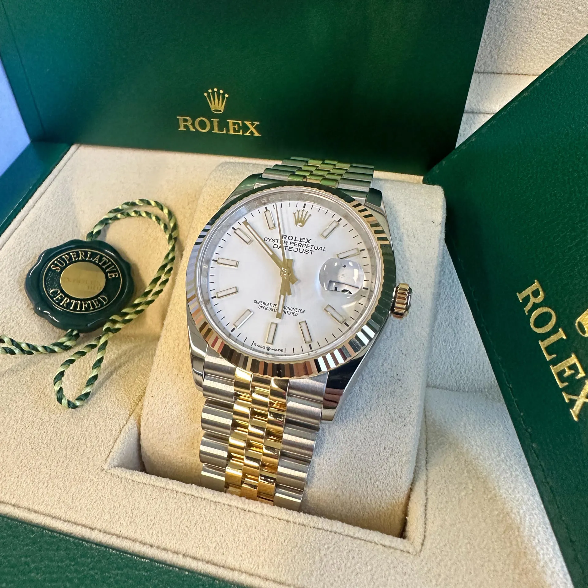 Rolex Datejust 36 126233-0019 36mm Yellow gold and Oystersteel White 3