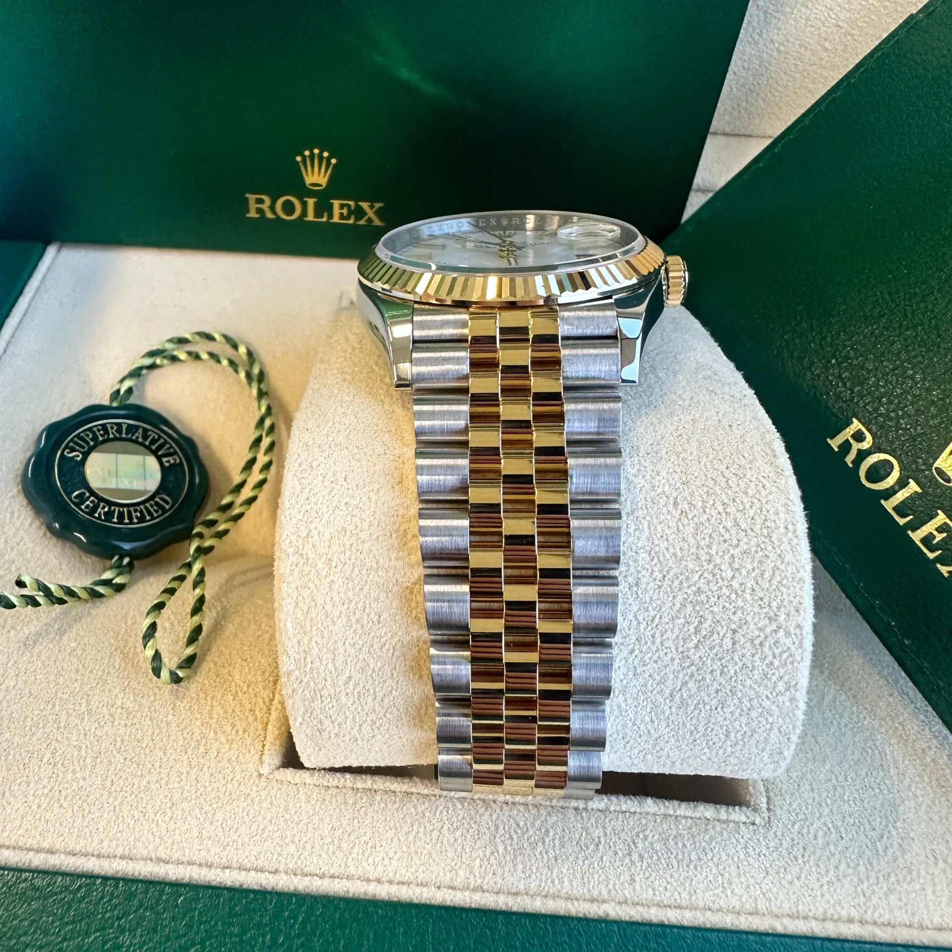 Rolex Datejust 36 126233-0019 36mm Yellow gold and Oystersteel White 4