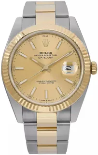 Rolex Datejust 41 Yellow gold and Stainless steel Champagne