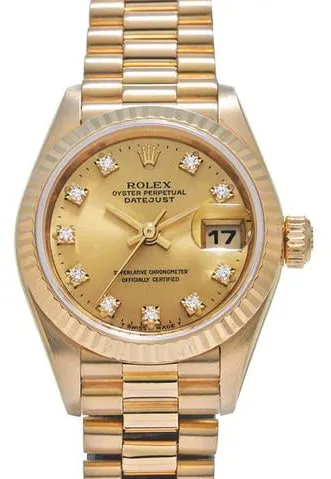 Rolex Datejust 69178G 26mm Yellow gold Champagne