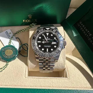 Rolex GMT-Master II 126710GRNR-0003 Stainless steel Black