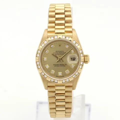 Rolex Lady-Datejust 69258 26mm Yellow gold Champagne 4