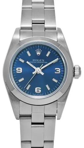 Rolex Oyster Perpetual 76080 24mm Stainless steel Blue