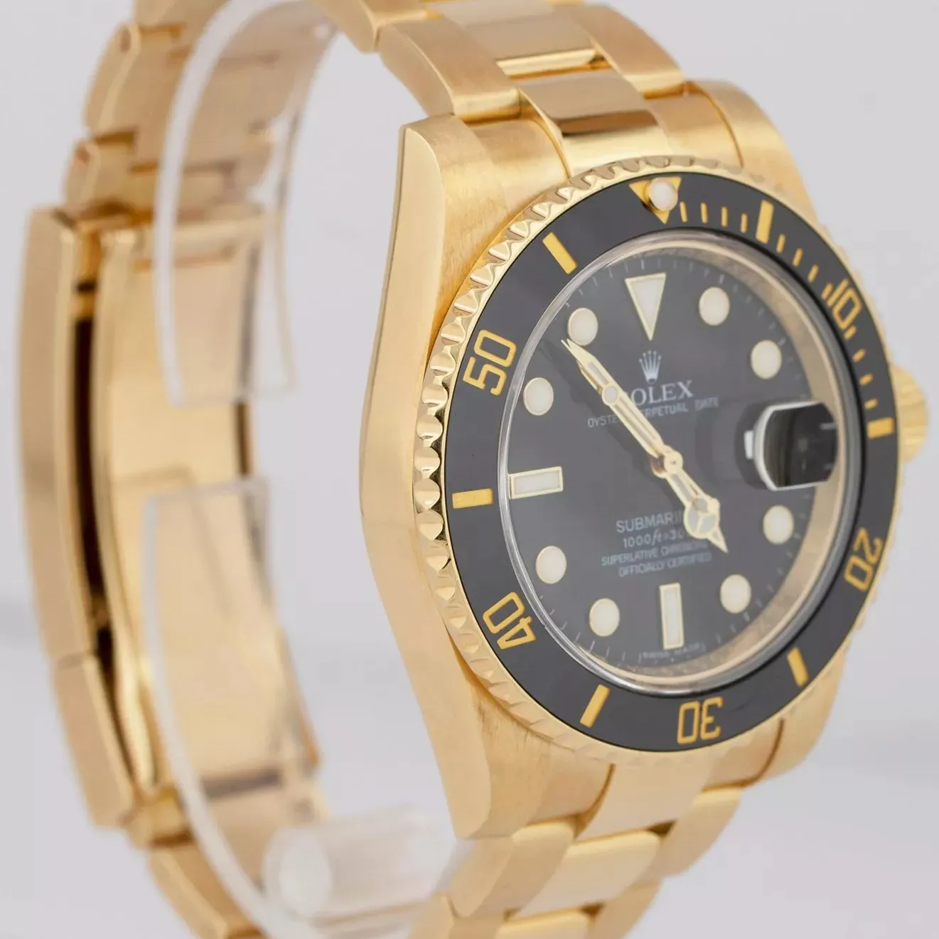 Rolex Submariner 116618LN-0001 40mm Yellow gold Black 2