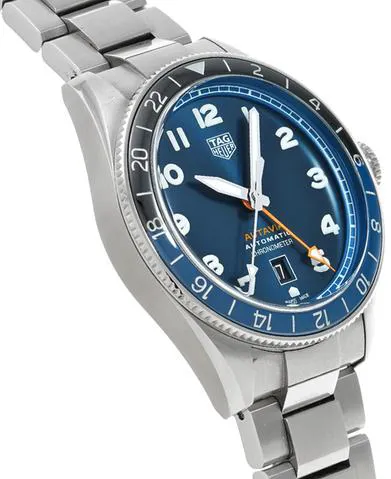 TAG Heuer Autavia WBE511A.BA0650 42mm Stainless steel Blue 2