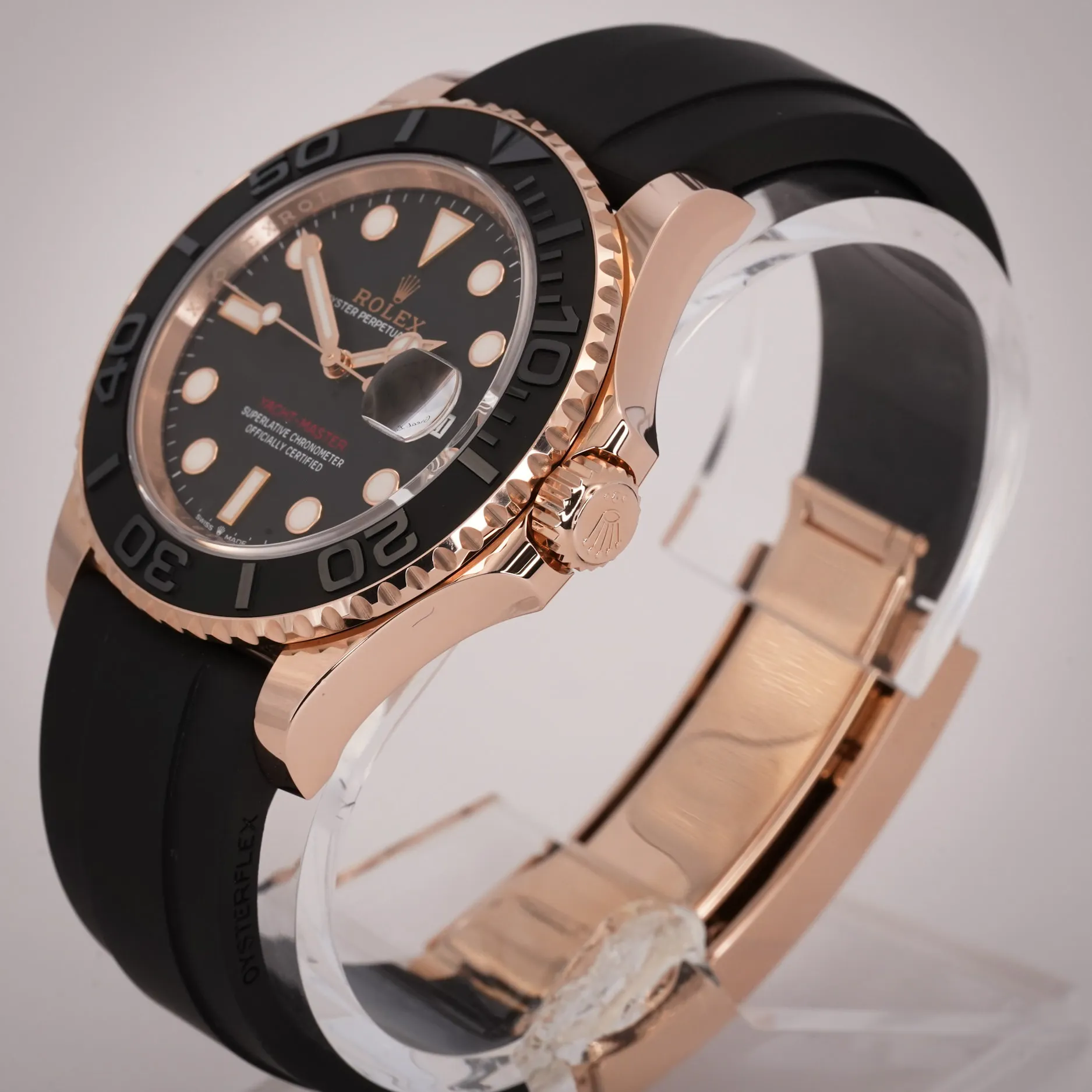 Rolex Yacht-Master 126655-0002 40mm Everose gold Intense black 1