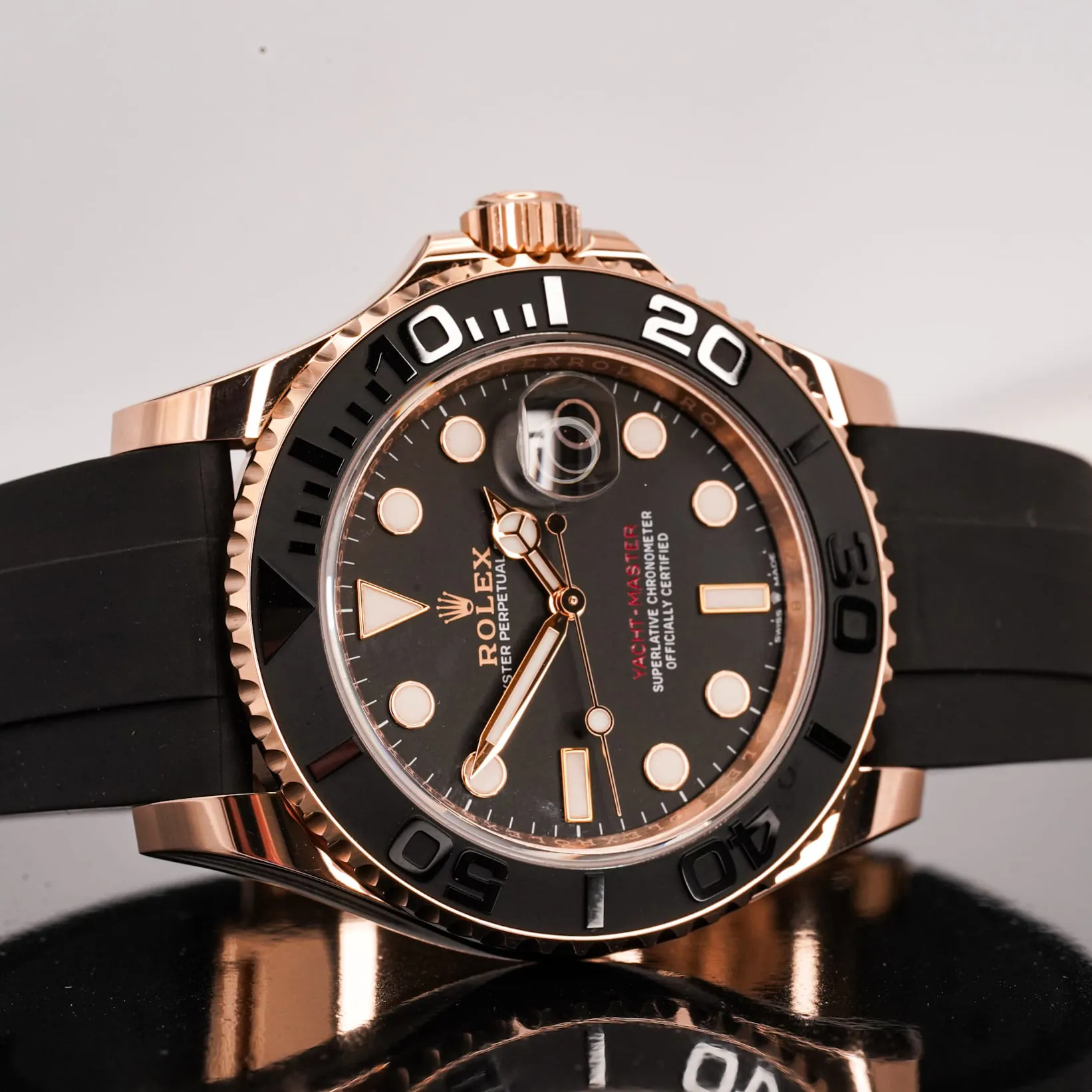 Rolex Yacht-Master 126655-0002 40mm Everose gold Intense black 4