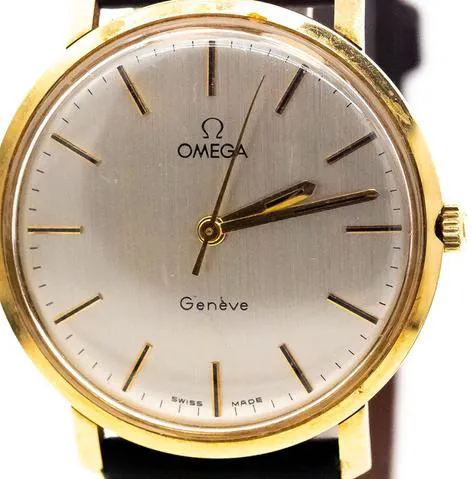 Omega Genève 135.070 34mm Yellow gold Silver