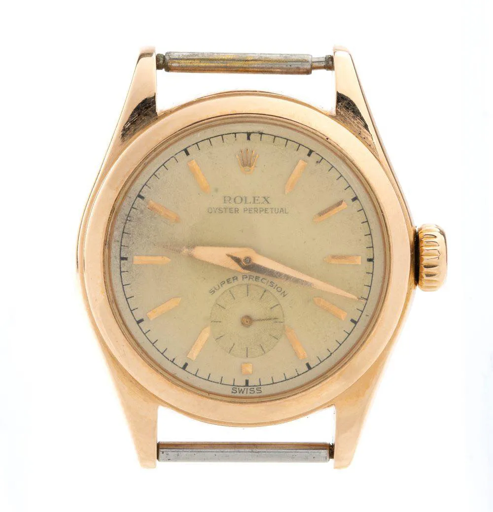 Rolex Oyster Perpetual 6006 29mm Yellow gold Cream