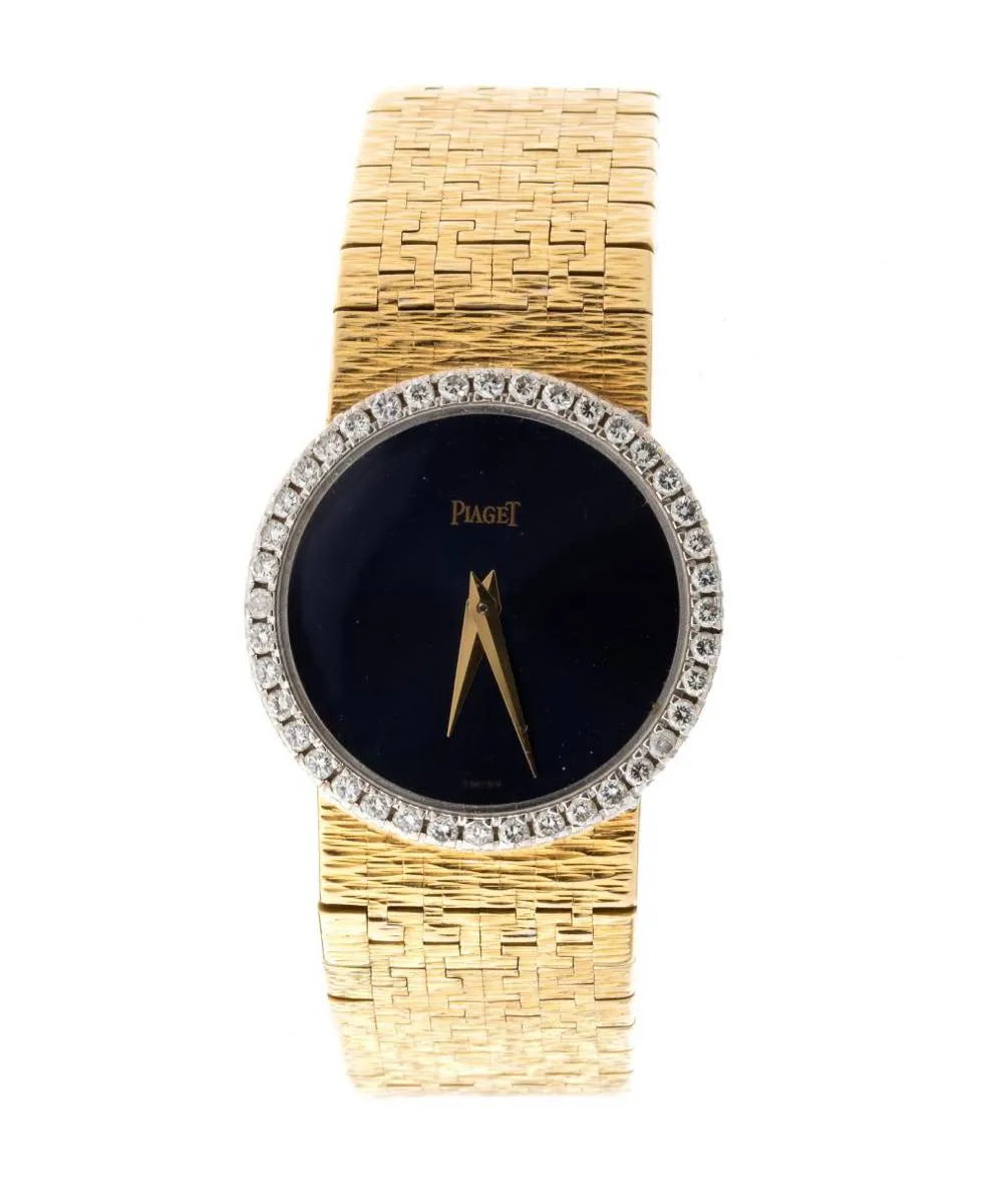 Piaget 25mm Yellow gold and Diamond Blue 1