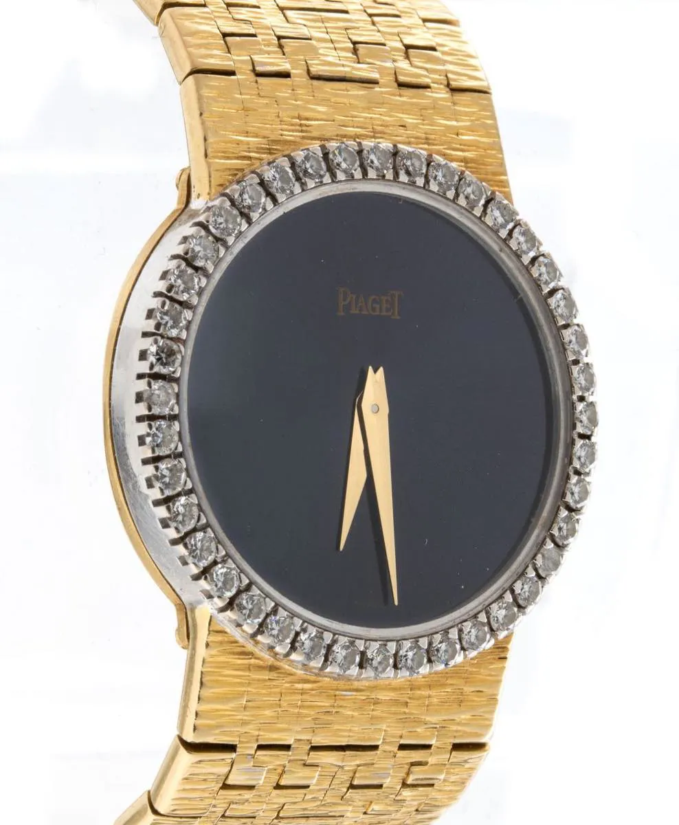 Piaget 25mm Yellow gold and Diamond Blue 2