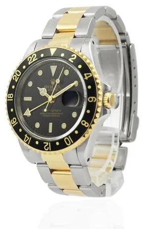 Rolex GMT-Master II 16713 40mm Yellow gold and Stainless steel Black 2