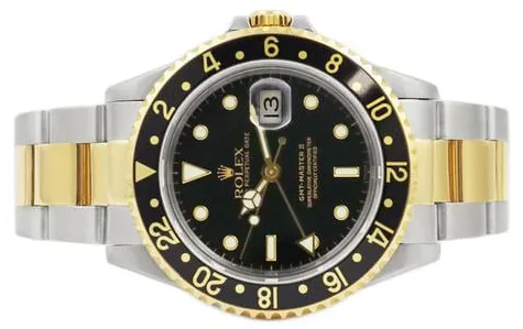 Rolex GMT-Master II 16713 40mm Yellow gold and Stainless steel Black 4