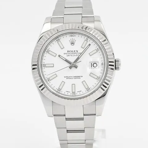 Rolex Datejust II 116334 41mm Stainless steel White 1