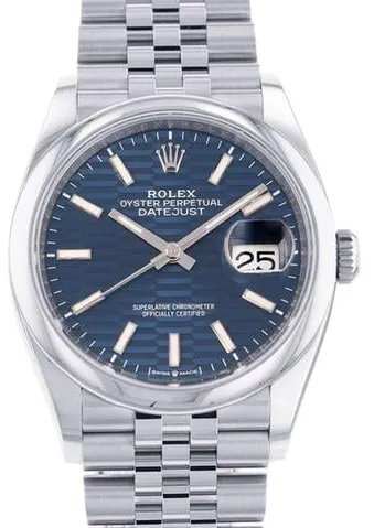 Rolex Datejust 36 126200 36mm Stainless steel Blue