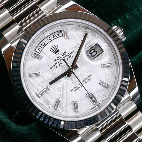 Rolex Day-Date 40 228239 40mm White gold Meteorite