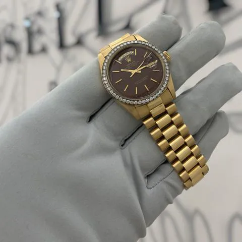 Rolex Day-Date 36 1804 36mm Yellow gold Burgundy 6