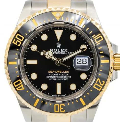 Rolex Sea-Dweller 126603 43mm Yellow gold and Stainless steel Black