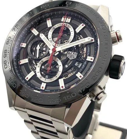 TAG Heuer Carrera CAR2A1W.BA0703 45mm Stainless Skeleton 9