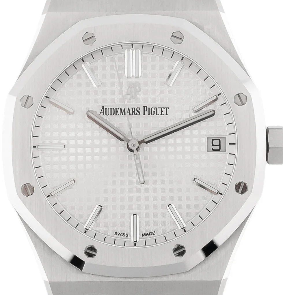 Audemars Piguet Royal Oak 15500ST.OO.1220ST.04 41mm Edelstahl Weiß 1