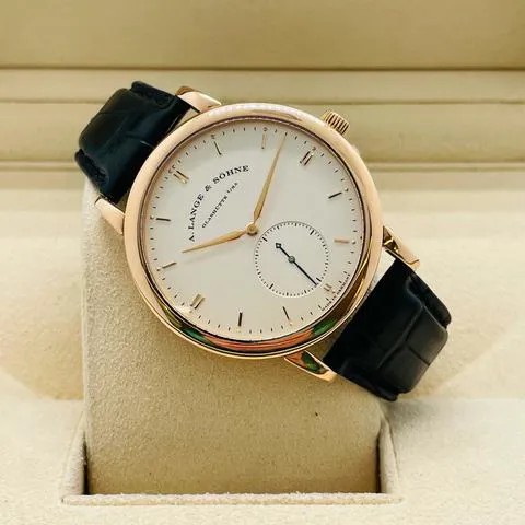 A. Lange & Söhne Saxonia 307.032 40.5mm Rose gold Silver 5