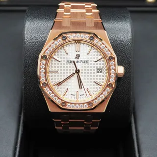 Audemars Piguet Royal Oak 77351OR.ZZ.1261OR.01 Rose gold Silver