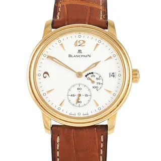 Blancpain Villeret Ultra-Slim 1106-1418-55b 41mm Yellow gold White