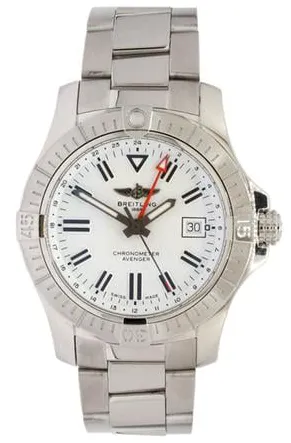 Breitling Avenger A32397101A1A1 43mm Stainless steel White