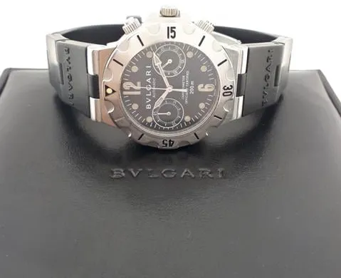 Bulgari Diagono SCB38S 38mm Stainless steel Black 13