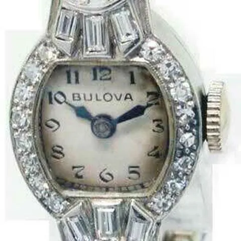 Bulova Diamond 14mm Platinum Champagne