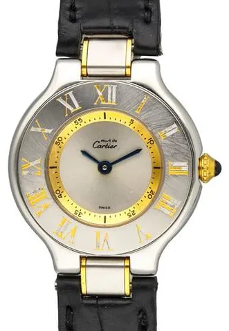 Cartier 21 Must de Cartier 1340 28mm Yellow gold and Stainless steel Silver