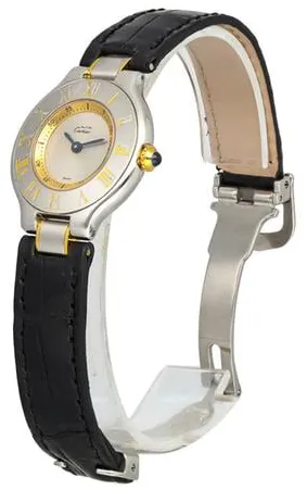 Cartier 21 Must de Cartier 1340 28mm Yellow gold and Stainless steel Silver 4