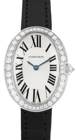 Cartier Baignoire 3065 23mm White gold Silver