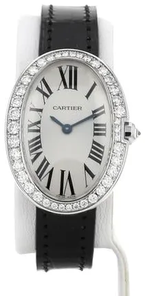 Cartier Baignoire 3065 23mm White gold Silver 1