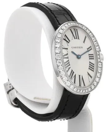 Cartier Baignoire 3065 23mm White gold Silver 2