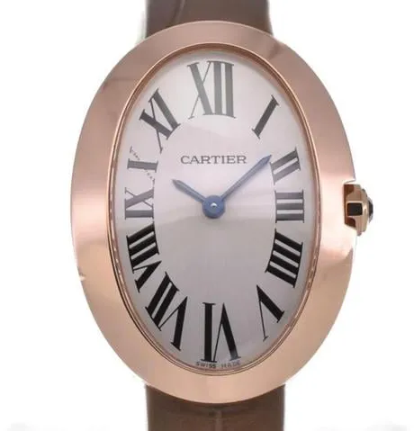 Cartier Baignoire Small Model W8000007 23mm Rose gold Silver