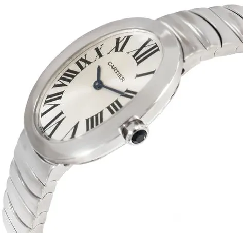 Cartier Baignoire W8000006 22mm White gold Silver 1