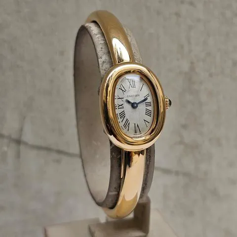 Cartier Baignoire WGBA0035 24.5mm Yellow gold Silver 2