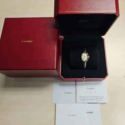 Cartier Baignoire WGBA0035 24.5mm Yellow gold Silver 7