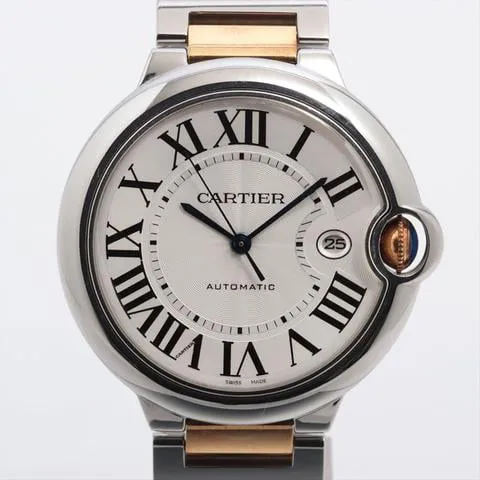 Cartier Ballon Bleu 42mm 3001 42mm Yellow gold and Stainless steel Silver